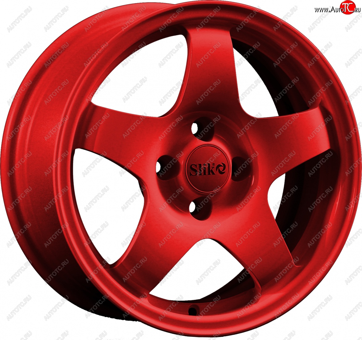 15 249 р. Кованый диск Slik Sport 6.5x15 (Красный)   (Цвет: Красный)  с доставкой в г. Майкоп