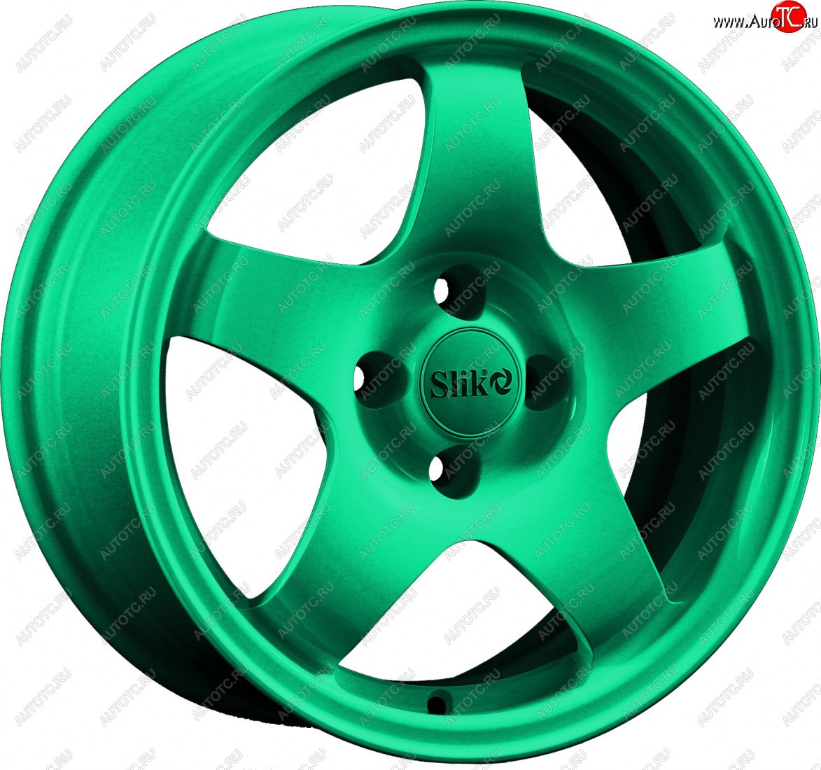 15 249 р. Кованый диск Slik Sport 6.5x15 (Candy изумрудно-зеленый)   (Цвет: Candy изумрудно-зеленый)  с доставкой в г. Майкоп