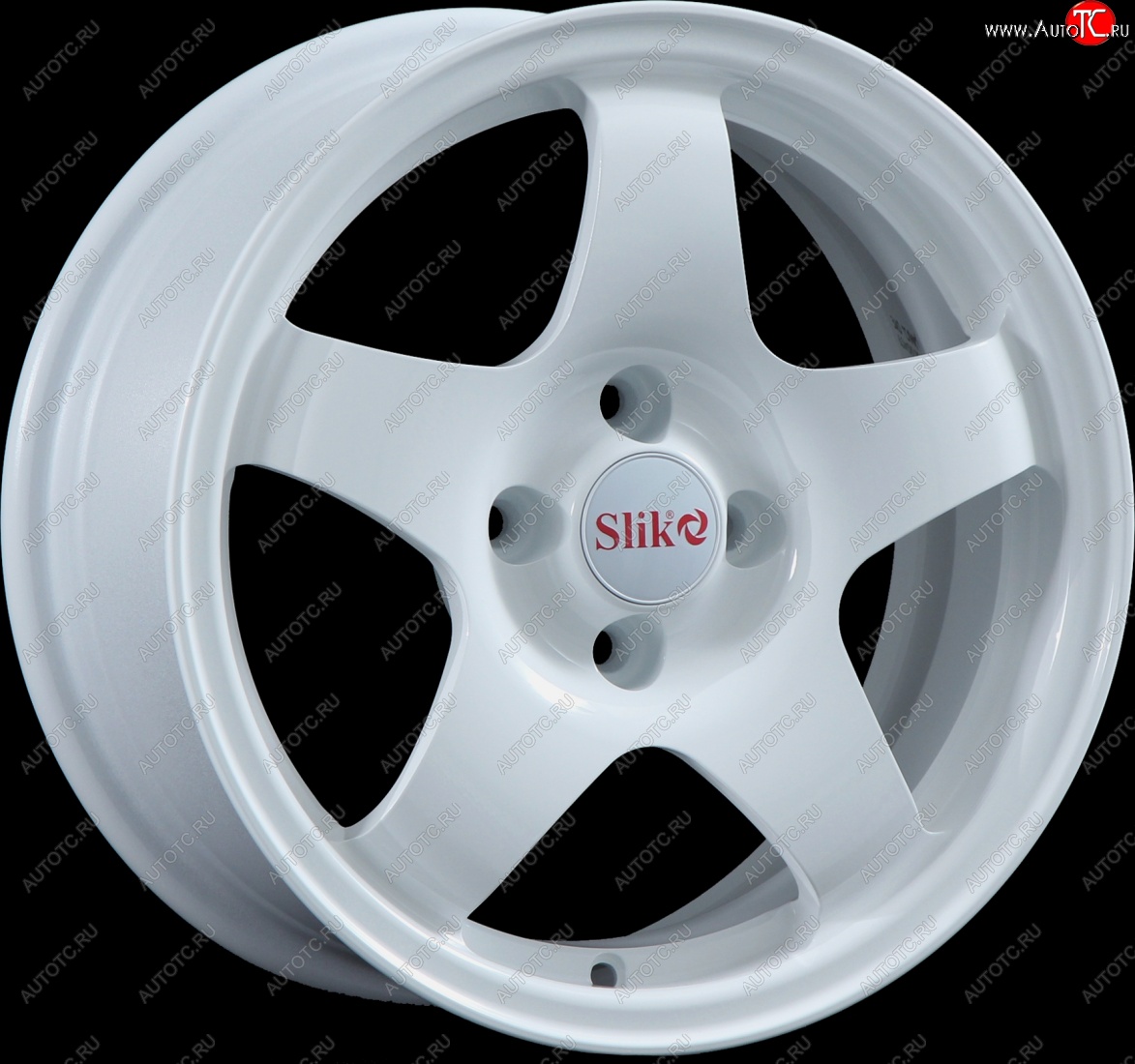 15 249 р. Кованый диск Slik Sport 6.5x15 (Белый)   (Цвет: Белый)  с доставкой в г. Майкоп