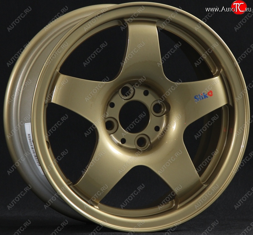 7 899 р. Кованый диск Slik Sport 6.5x15 (Металлик золотой) 6.5x15/4-5x98-120 D54.1-72.6   (Цвет: Металлик золотой)  с доставкой в г. Майкоп