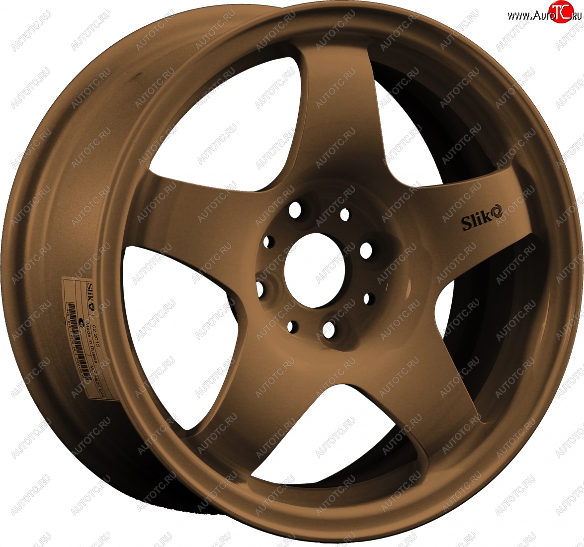 7 899 р. Кованый диск Slik Sport 6.5x15 (Металлик коньячная бронза. Матовый) 6.5x15/4-5x98-120 D54.1-72.6   (Цвет: Металлик коньячная бронза. Матовый)  с доставкой в г. Майкоп