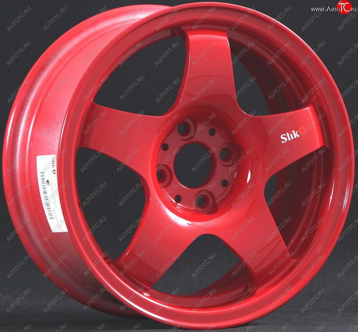 7 899 р. Кованый диск Slik Sport 6.5x15 (Красный) 6.5x15/4-5x98-120 D54.1-72.6   (Цвет: Красный)  с доставкой в г. Майкоп