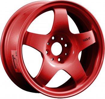 Кованый диск Slik Sport 6.5x15 (Candy красный) 6.5x15/4-5x98-120 D54.1-72.6  (Цвет: Candy красный)