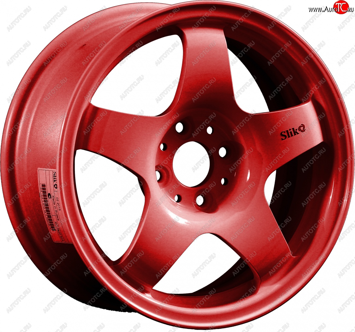 7 899 р. Кованый диск Slik Sport 6.5x15 (Candy красный) 6.5x15/4-5x98-120 D54.1-72.6   (Цвет: Candy красный)  с доставкой в г. Майкоп