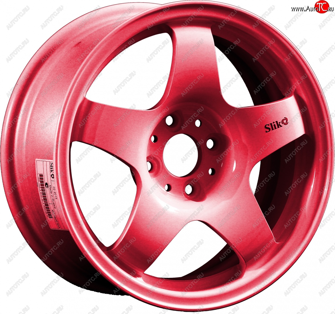 7 899 р. Кованый диск Slik Sport 6.5x15 (Candy рубиновый) 6.5x15/4-5x98-120 D54.1-72.6   (Цвет: Candy рубиновый)  с доставкой в г. Майкоп