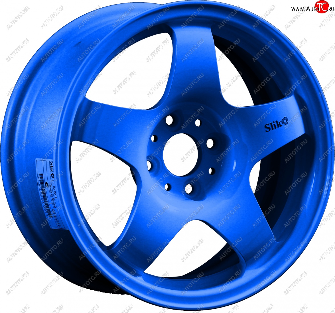 7 899 р. Кованый диск Slik Sport 6.5x15 (Candy синий) 6.5x15/4-5x98-120 D54.1-72.6   (Цвет: Candy синий)  с доставкой в г. Майкоп