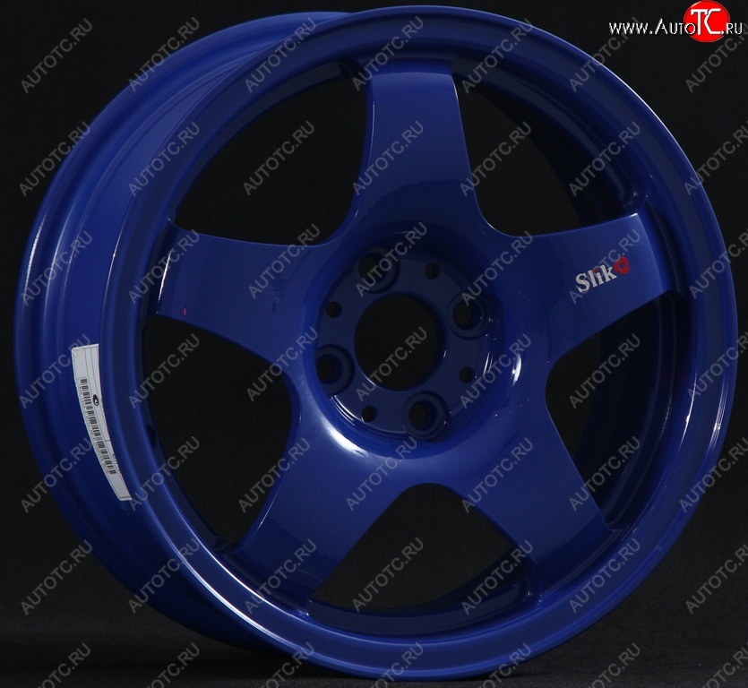 7 899 р. Кованый диск Slik Sport 6.5x15 (Синий) 6.5x15/4-5x98-120 D54.1-72.6   (Цвет: Синий)  с доставкой в г. Майкоп