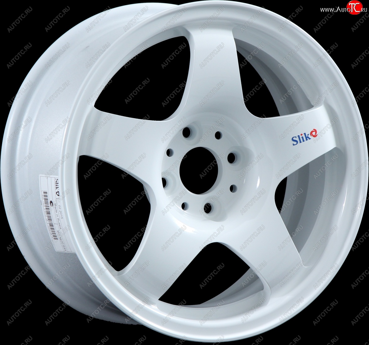 7 899 р. Кованый диск Slik Sport 6.5x15 (Белый) 6.5x15/4-5x98-120 D54.1-72.6   (Цвет: Белый)  с доставкой в г. Майкоп