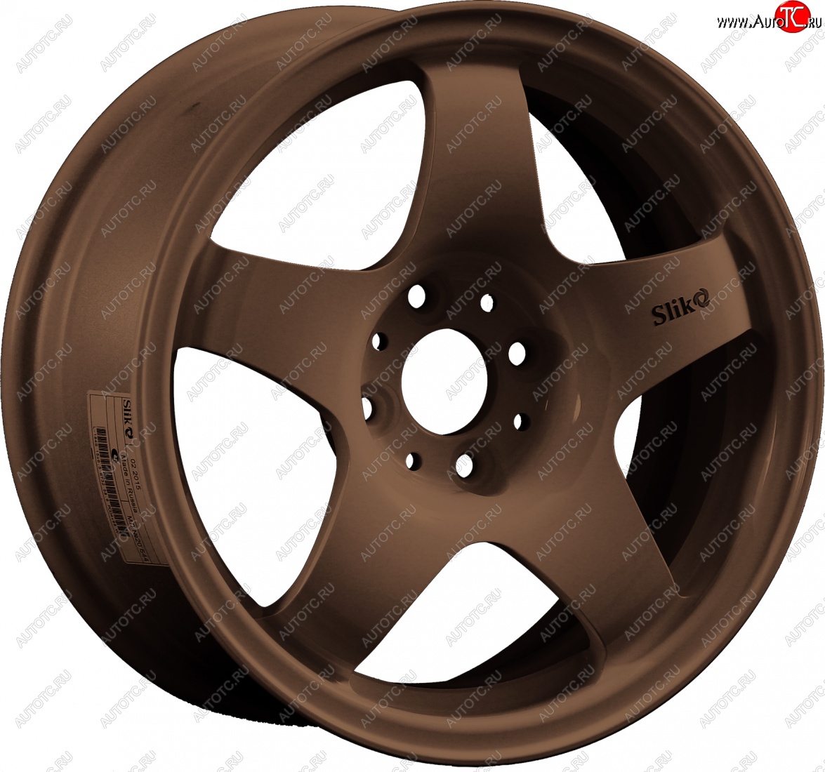 7 899 р. Кованый диск Slik Sport 6.5x15 (Металлик бронза) 6.5x15/4-5x98-120 D54.1-72.6   (Цвет: Металлик бронза)  с доставкой в г. Майкоп