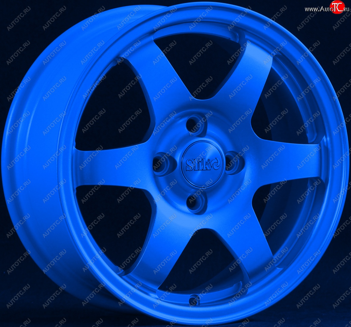 15 249 р. Кованый диск Slik Sport 6.5x15 (Candy синий)   (Цвет: Candy синий)  с доставкой в г. Майкоп