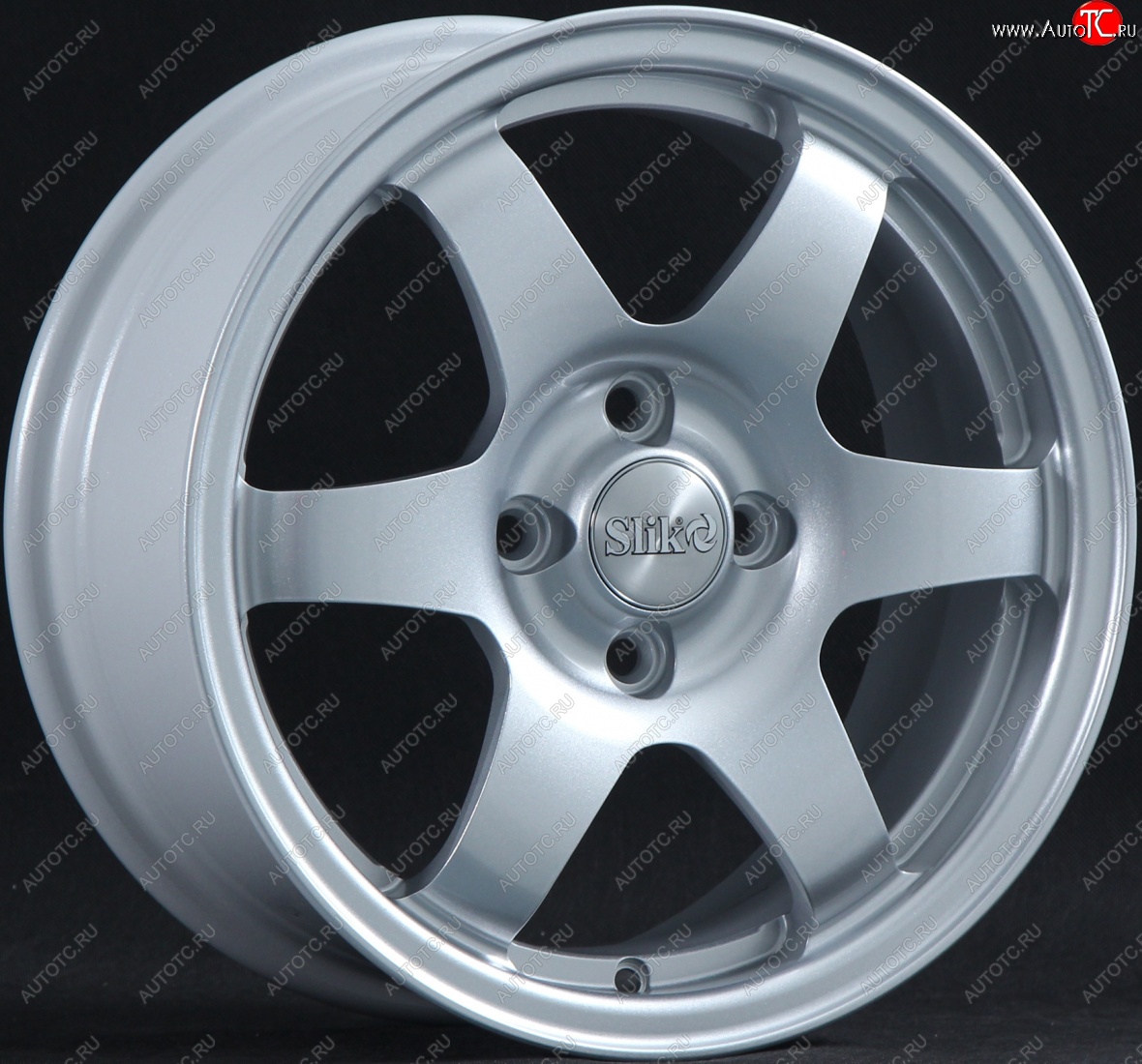 15 249 р. Кованый диск Slik Sport 6.5x15 (Серебристый светлый)   (Цвет: Серебристый светлый)  с доставкой в г. Майкоп