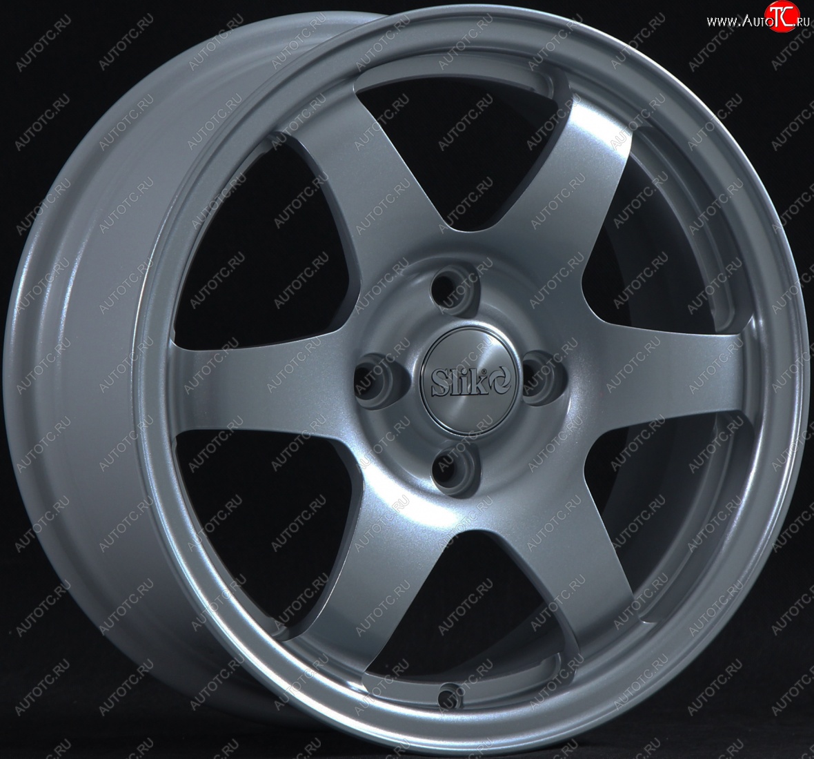 15 249 р. Кованый диск Slik Sport 6.5x15 (Серебристый тёмный)   (Цвет: Серебристый тёмный)  с доставкой в г. Майкоп