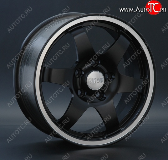 15 249 р. Кованый диск Slik Sport 6.5x15 (Черный матовый с полированым ободом MBL)   (Цвет: Черный матовый с полированным ободом MBL)  с доставкой в г. Майкоп