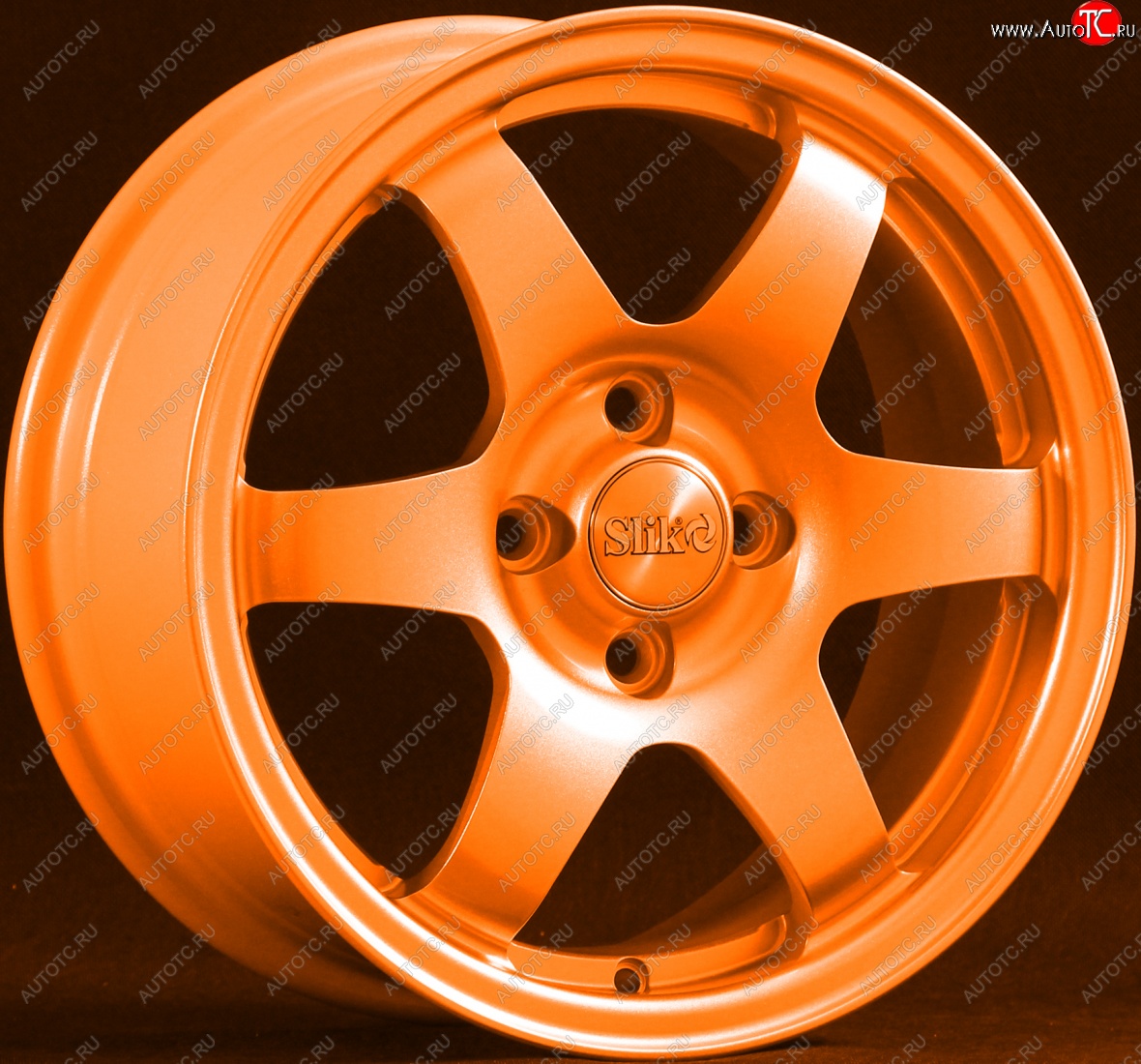 15 249 р. Кованый диск Slik Sport 6.5x15 (Ярко-оранжевый)   (Цвет: Ярко-оранжевый)  с доставкой в г. Майкоп