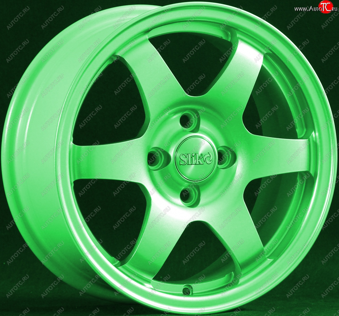 15 249 р. Кованый диск Slik Sport 6.5x15 (RAL 6038 ярко-зеленый)   (Цвет: RAL 6038 ярко-зеленый)  с доставкой в г. Майкоп