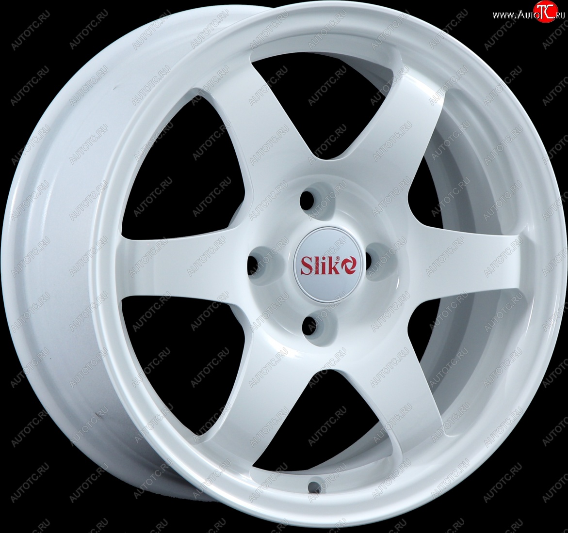 15 249 р. Кованый диск Slik Sport 6.5x15 (Белый)   (Цвет: Белый)  с доставкой в г. Майкоп