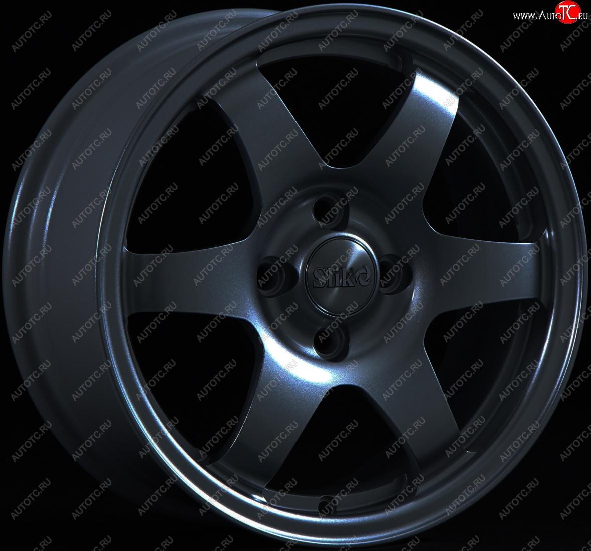 15 249 р. Кованый диск Slik Sport 6.5x15 (Металлик графит глянцевый)   (Цвет: Металлик графит глянцевый)  с доставкой в г. Майкоп
