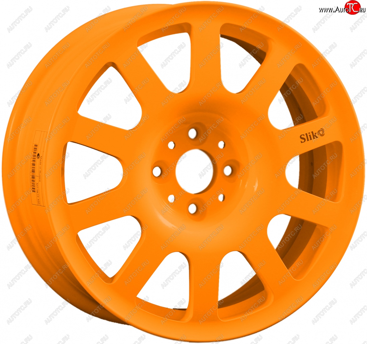 10 349 р. Кованый диск Slik SPORT R16x6.5 Ярко-оранжевый (ORANGE) 6.5x16   (Цвет: ORANGE)  с доставкой в г. Майкоп