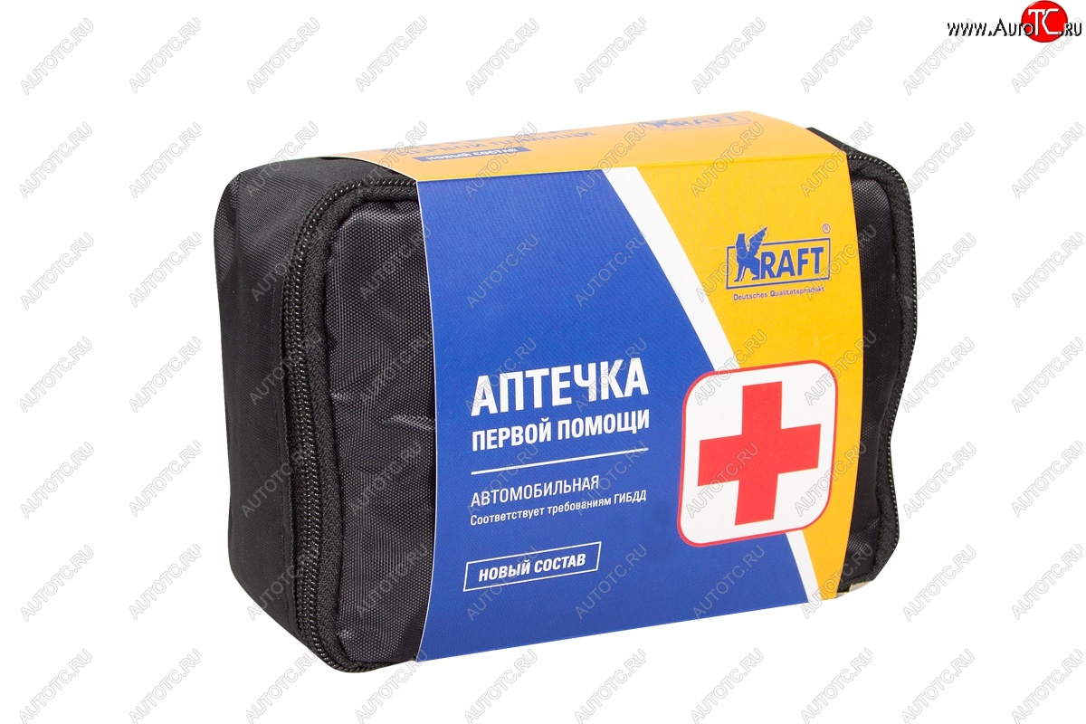 379 р. Аптечка первой помощи KRAFT (сумка) KIA Shuma (1997-2001)  с доставкой в г. Майкоп