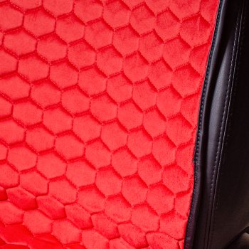 3 399 р. Комплект накидок на сиденья Lord Autofashion Тейлор (велюр, 2 места)   (Красный 4206)  с доставкой в г. Майкоп. Увеличить фотографию 2