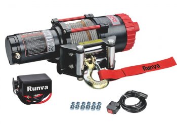 Лебёдка электрическая 3500A lbs 1588 кг Runva Saturn Vue (2002-2007) (стальной трос)