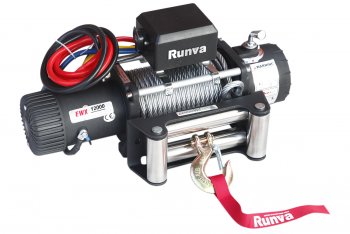 Лебёдка электрическая Runva 12000 lbs 5443 кг Runva Saturn Vue (2002-2007) (стальной трос, 24v)
