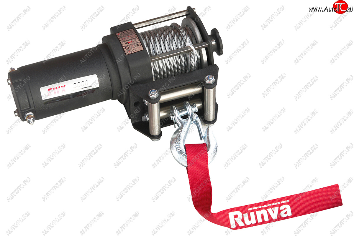 15 199 р. Лебёдка электрическая 3000A lbs 1361 кг Runva Nissan Terrano D10 дорестайлинг (2013-2016) (стальной трос)  с доставкой в г. Майкоп