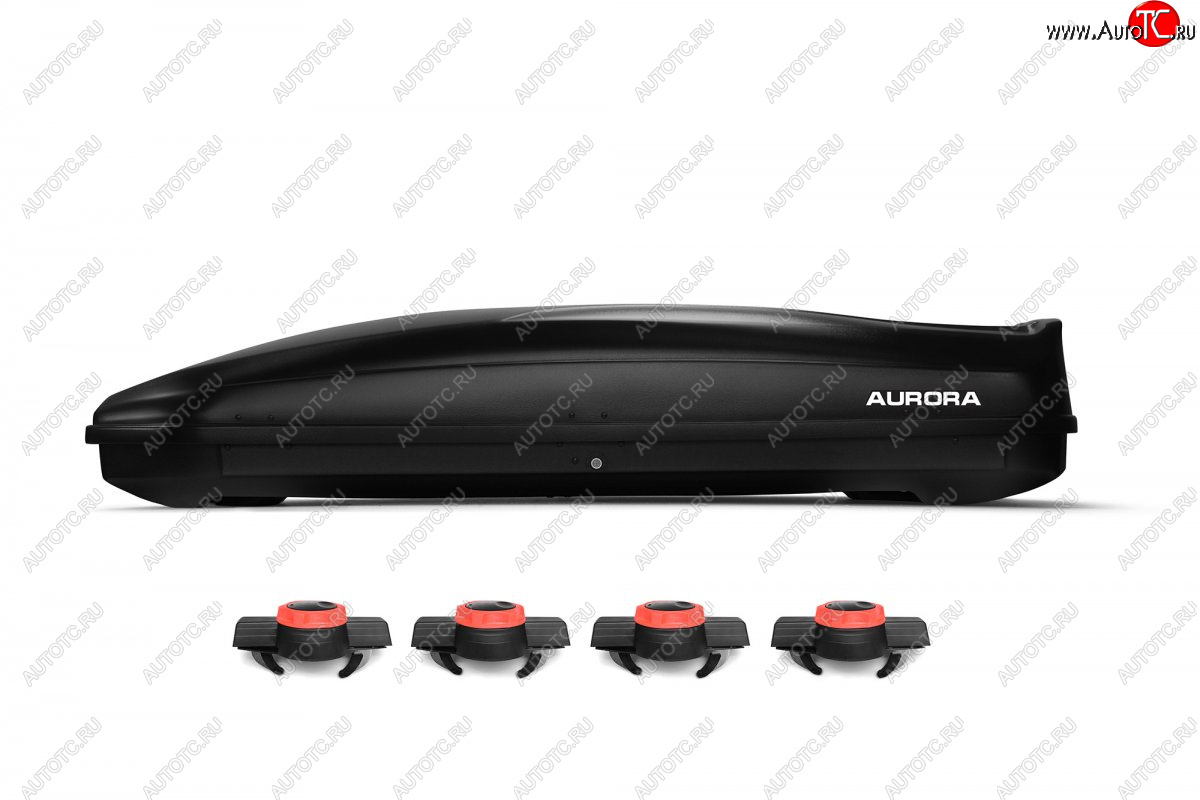 24 099 р. Багажный бокс AURORA (560 л/213x84x42 см, двусторонний, крепление краб) на крышу   (Black LC)  с доставкой в г. Майкоп