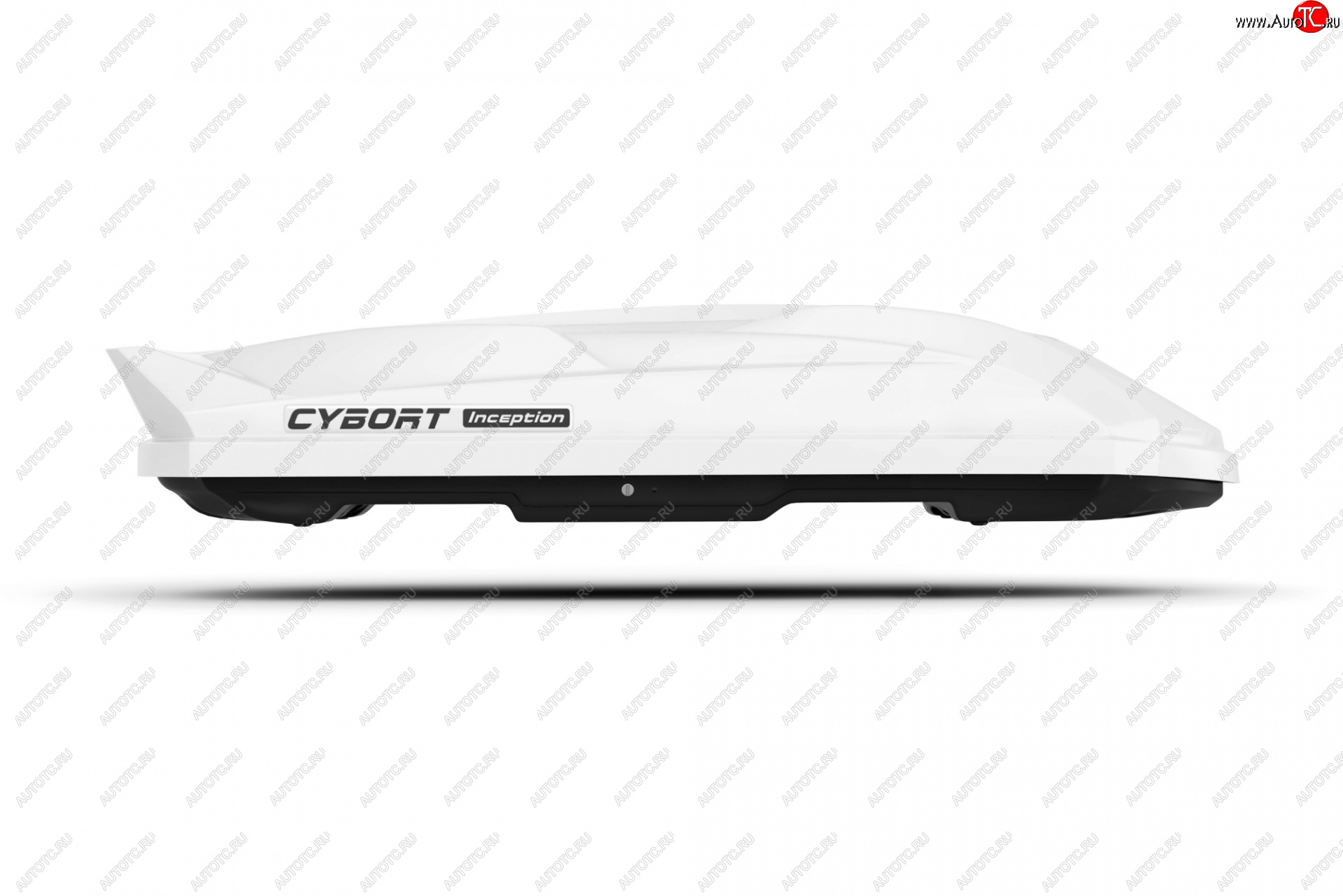 37 999 р. Багажный бокс CYBORT Inception (206x86x40 см, двусторонний, крепление краб) на крышу   (White Glossy)  с доставкой в г. Майкоп