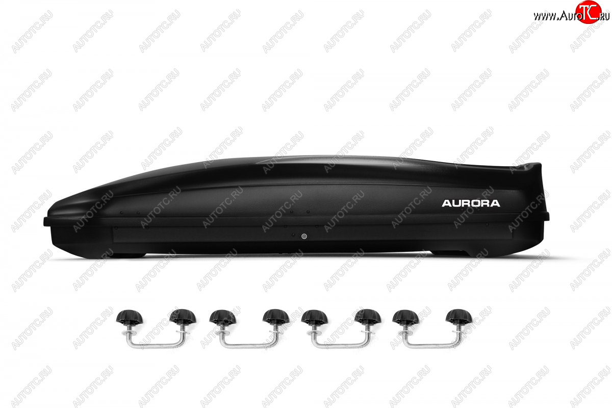22 399 р. Багажный бокс AURORA (560 л/213x84x42 см, двусторонний, крепление скоба) на крышу   (Black LC)  с доставкой в г. Майкоп