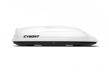 39 799 р. Багажный бокс CYBORT CarNet (460 л/206x86x40 см, двухсторонний, быстросъемные крепления краб) на крышу SSANGYONG Musso (1993-2005) (белый матовый с защитным покрытием Raptor)  с доставкой в г. Майкоп. Увеличить фотографию 10