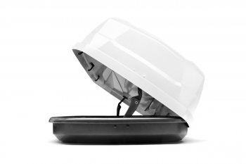 39 799 р. Багажный бокс CYBORT CarNet (460 л/206x86x40 см, двухсторонний, быстросъемные крепления краб) на крышу SSANGYONG Musso (1993-2005) (белый матовый с защитным покрытием Raptor)  с доставкой в г. Майкоп. Увеличить фотографию 2