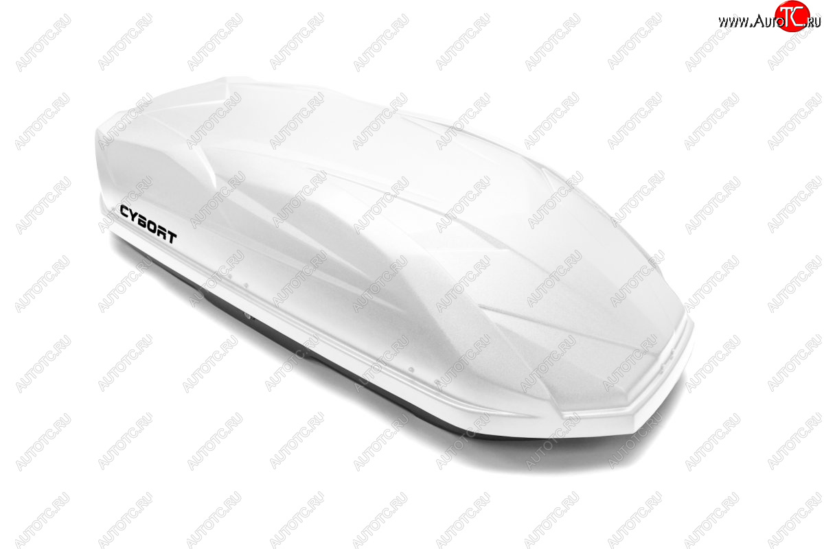 39 799 р. Багажный бокс CYBORT CarNet (460 л/206x86x40 см, двухсторонний, быстросъемные крепления краб) на крышу SSANGYONG Musso (1993-2005) (белый матовый с защитным покрытием Raptor)  с доставкой в г. Майкоп