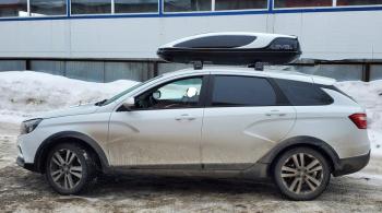 31 999 р. Автобокс LEVEL Касатка (450 л. 190х80х45 см)   (Черно-белый)  с доставкой в г. Майкоп. Увеличить фотографию 5