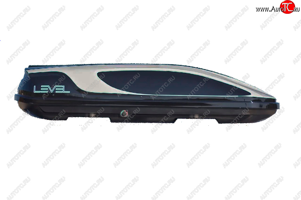 31 999 р. Автобокс LEVEL Касатка (450 л. 190х80х45 см)   (Черно-серый)  с доставкой в г. Майкоп