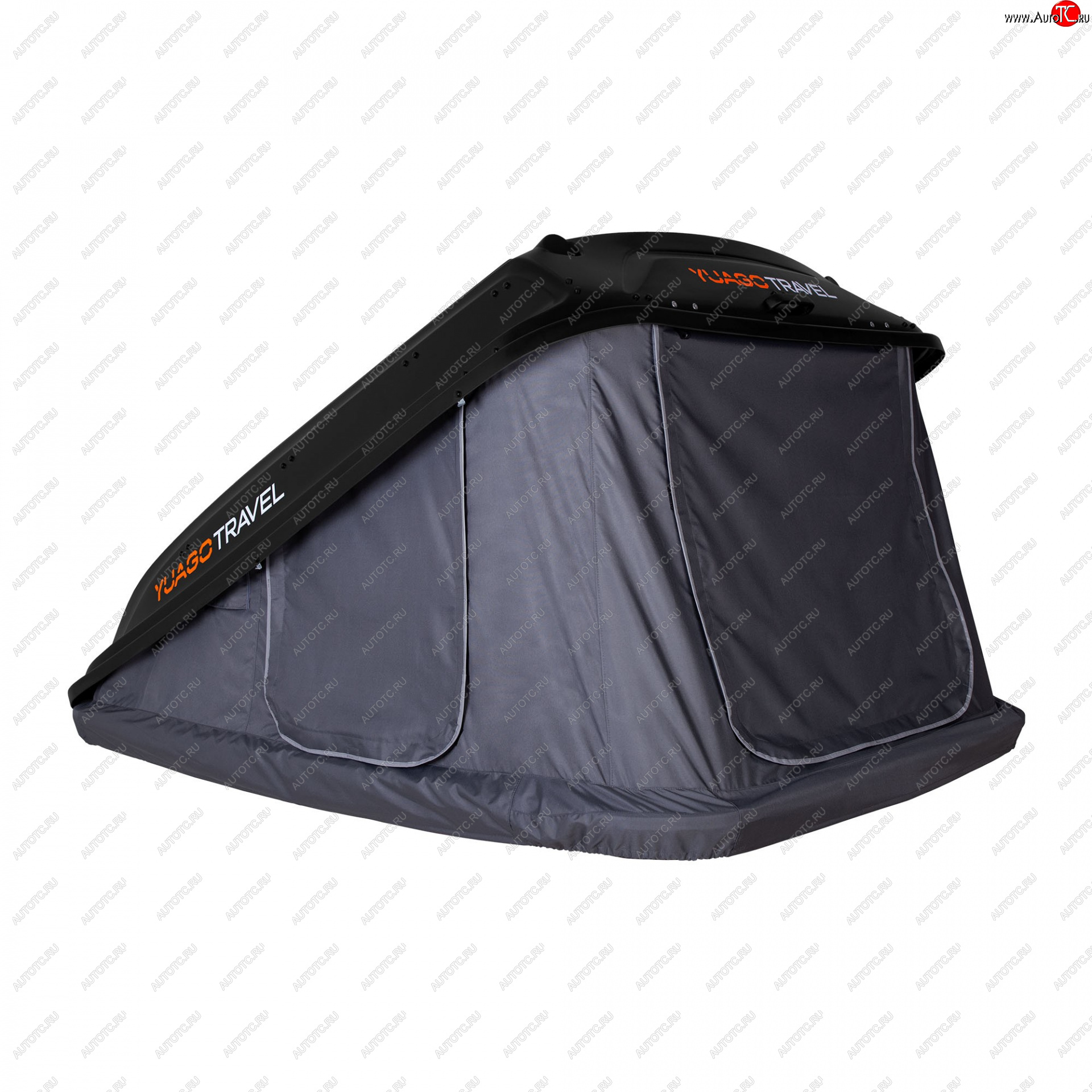 121 999 р. Багажный бокс-палатка Yuago Travel 2.0 (зима, 1000 л/230x160x35 см) на крышу Chery Tiggo 7 (2016-2020) (Черный бокс, тент графит)  с доставкой в г. Майкоп