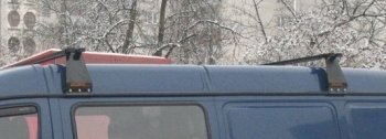 Багажник на водосток Атлант (на высокую крышу усиленный, 2 стойки + 2 поперечины длиной 1700 мм, полукомплект) Volkswagen Transporter T3 (1979-1990)