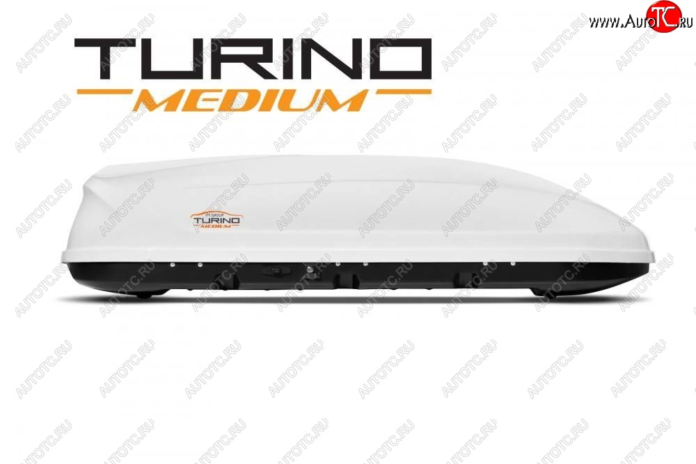 23 309 р. Автобокс PT GROUP (460л., 191х79х46 см, одностороннее открывание) Turino Medium белый Mitsubishi Eclipse (2006-2012) (Белый)  с доставкой в г. Майкоп
