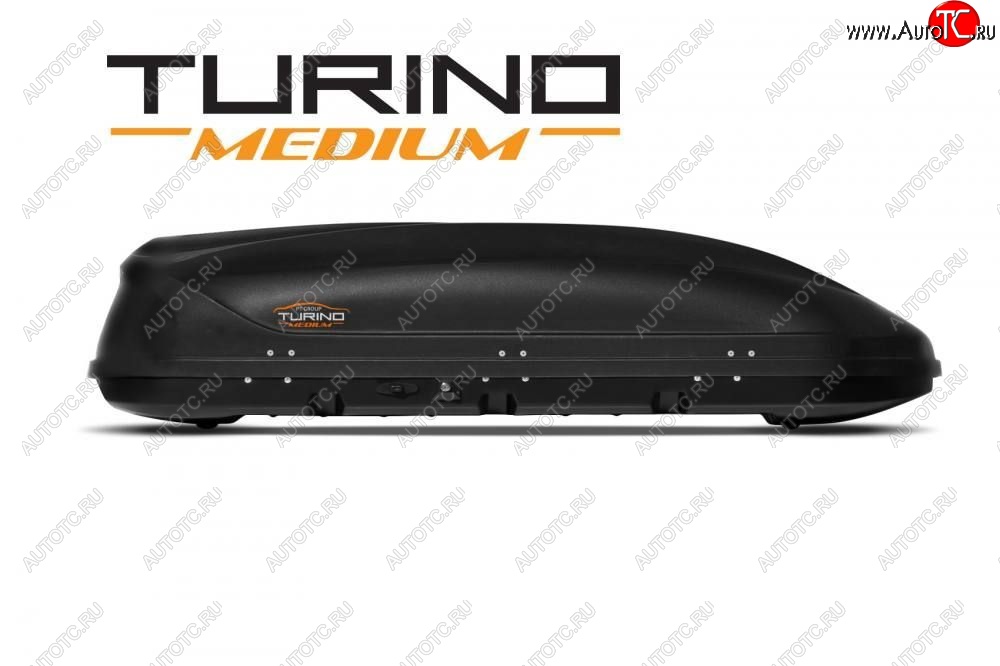 23 309 р. Автобокс PT GROUP (460л., 191х79х46 см, одностороннее открывание) Turino Medium черный BMW 3 серия E36 седан (1990-2000) (Черный)  с доставкой в г. Майкоп
