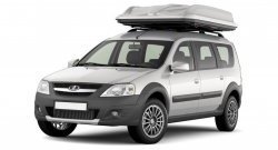 96 999 р. Багажный бокс-палатка Yuago Travel 2.0 (лето, 1000 л/230x160x35 см) на крышу Toyota Kluger XU20 рестайлинг (2003-2007) (Белый бокс, тент графит)  с доставкой в г. Майкоп. Увеличить фотографию 2
