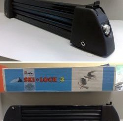 2 349 р. Крепление для 3 комплектов лыж или 2 сноубордов Amos Ski Lock 3 KIA Shuma (2001-2004) (Цвет: серебристый)  с доставкой в г. Майкоп. Увеличить фотографию 9