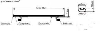 1 999 р. Поперечные дуги рейлингов АПС СТАНДАРТ (длина 1300 мм, в паз, низкий кронштейн)  Datsun mi-DO, on-DO, Ford Focus (3), Haval F7, F7x, Hyundai Creta (GS,  SU), I30 (2 GD), Santa Fe (DM), Tucson (TL), KIA Ceed (2 JD,  3 CD), Soul (PS,  SK3), Sportage (4 QL), Land Rover Freelander (L359), Range Rover Evoque (1 L538), Mazda CX-5 (KF), CX-9 (TC), Opel Astra (H), Renault Arkana, Logan (1,  2), Sandero ((BS),  (B8)), Toyota Highlander (XU50), Land Cruiser Prado (J150), RAV4 (XA40), Volkswagen Amarok, Caravelle (T5,  T6,  T6.1), Multivan (T6,  T6.1), Transporter (T5,  T6,  T6.1), Лада 2123 (Нива Шевроле), XRAY, Гранта (2190,  2191), Гранта FL (2191,  2190,  2194,  2192), Гранта Спорт (2191,  2190), Калина (1118,  1117,  1119,  2192,  2194), Калина Спорт (1119,  2192), Ларгус, Нива 4х4 (2121), нива 4х4 (2131,  2121 Бронто,  2121,  2121 (Legend)), Нива Трэвел (Черного цвета)  с доставкой в г. Майкоп. Увеличить фотографию 2