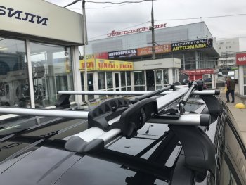 2 249 р. Крепление велосипеда на крышу Inter II (алюминий) Subaru Legacy BD/B11 седан дорестайлинг (1993-1996)  с доставкой в г. Майкоп. Увеличить фотографию 3