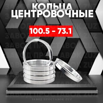 Алюминиевое центровочное кольцо  (4 шт) ЗУЗ 73.1 x 100.5 