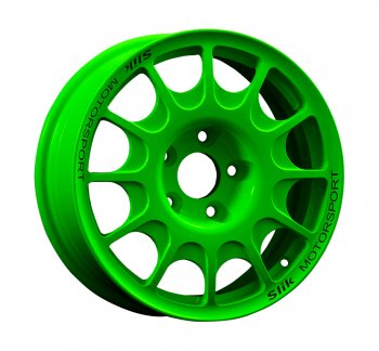 Кованый диск Slik Classic Sport L-1844S 5.5x15  (RAL 6038 ярко-зеленый (6038))