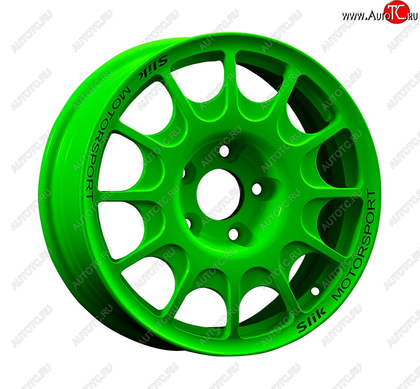 23 799 р. Кованый диск Slik Classic Sport L-1844S 5.5x15   (RAL 6038 ярко-зеленый (6038))  с доставкой в г. Майкоп