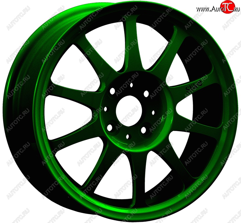 14 899 р. Кованый диск Slik Classic Sport L-5411S 6.0x15   (Зеленый (GREEEN))  с доставкой в г. Майкоп