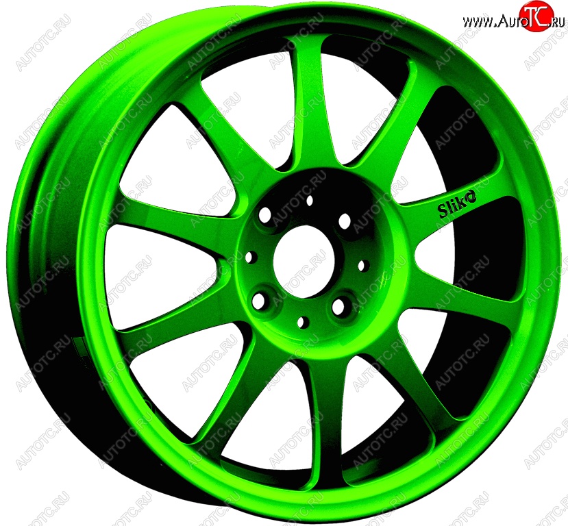 14 899 р. Кованый диск Slik Classic Sport L-5411S 6.0x15   (RAL 6038 ярко-зеленый (6038))  с доставкой в г. Майкоп