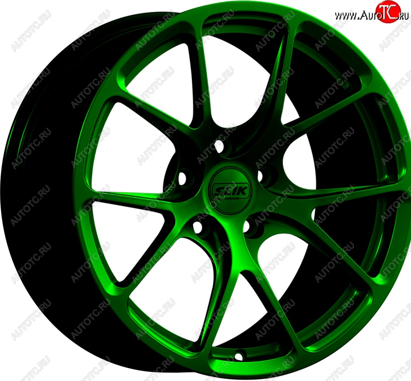 17 799 р. Кованый диск Slik TuningPro L-754 9.0x17   (Зеленый (GREEEN))  с доставкой в г. Майкоп