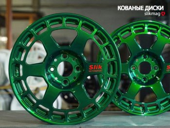 15 499 р. Кованый диск Slik Classic Sport L-151S 5.5x15   (Зеленый (GREEEN))  с доставкой в г. Майкоп. Увеличить фотографию 2